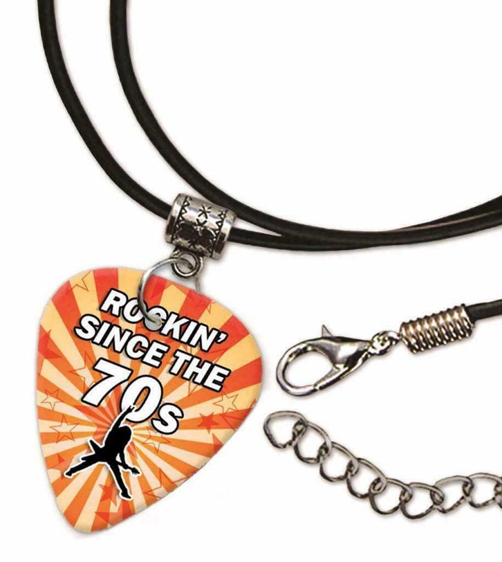 Rockin' Since the 70's plectrum ketting, hanger of oorbellen, Sieraden, Tassen en Uiterlijk, Overige Accessoires, Nieuw, Ophalen of Verzenden