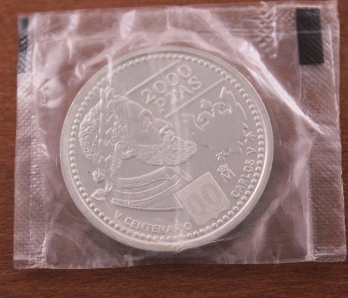 Spanje. 2000 Pesetas año 2000 (moneda de Plata 925) (Zonder, Postzegels en Munten, Munten | Europa | Niet-Euromunten