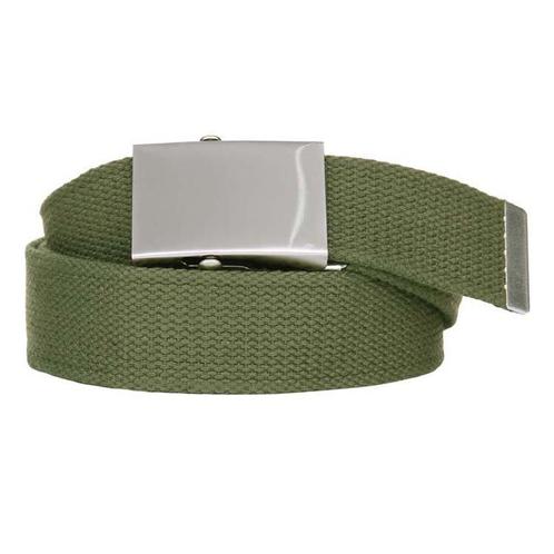 Koppelriem/Tropenkoppel canvas met schuifgesp - Groen NIEUW, Kleding | Heren, Riemen en Ceinturen, Nieuw, Ophalen of Verzenden