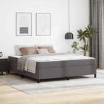 vidaXL Bedframe met matras met matras Grijs 180 x 200 cm, Verzenden, Nieuw, Grijs, Overige materialen