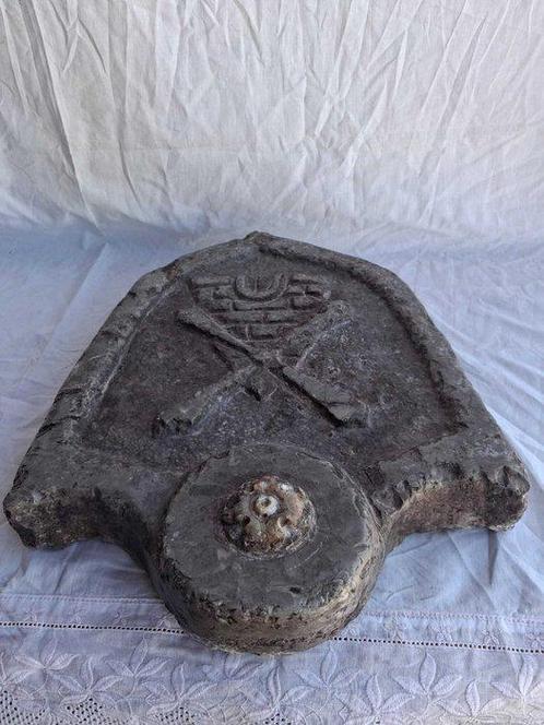 siciliano - sculptuur, Stemma - 40 cm - Marmer, Antiek en Kunst, Antiek | Overige Antiek
