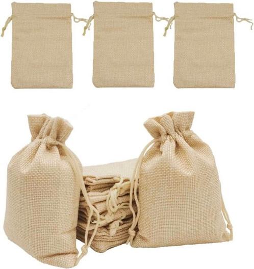 10 jute zakjes voor 3,25, Hobby en Vrije tijd, Knutselen, Materiaal, Nieuw, Verzenden