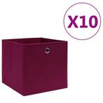 vidaXL Opbergboxen 10 st 28x28x28 cm nonwoven stof, Huis en Inrichting, Verzenden, Nieuw