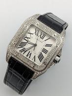 Cartier - Santos 100 XL Diamonds - 2656 - Unisex -, Sieraden, Tassen en Uiterlijk, Horloges | Heren, Nieuw