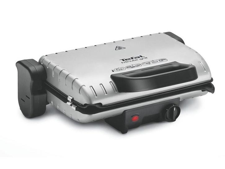 Tefal Minute GC205012 - Contactgrill - 1600W - Zwart, Witgoed en Apparatuur, Contactgrills, Zo goed als nieuw, Verzenden