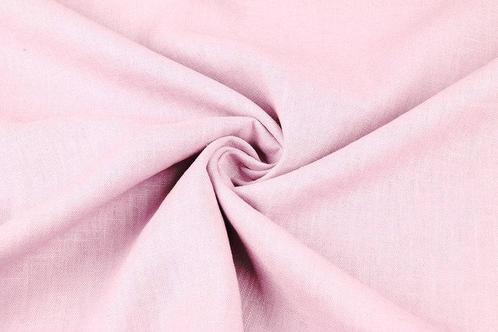 Gewassen Linnen Baby Roze, Hobby en Vrije tijd, Stoffen en Lappen, Verzenden