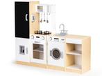 Kinderkeuken - speelkeuken - hout - 127x29,5x106 cm - wit, Kinderen en Baby's, Ophalen of Verzenden, Nieuw