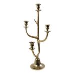 Kaarsen Standaard gewei goud 4 h58cm, Huis en Inrichting, Woonaccessoires | Overige, Verzenden, Nieuw