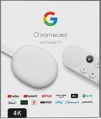 Google Chromecast met Google TV (4K) in Doos, Audio, Tv en Foto, Mediaspelers, Ophalen of Verzenden, Zo goed als nieuw
