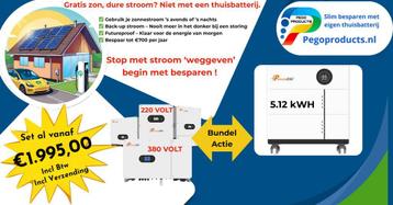 Thuisbatterijen voor iedereen wat beschikbaar voor biedingen