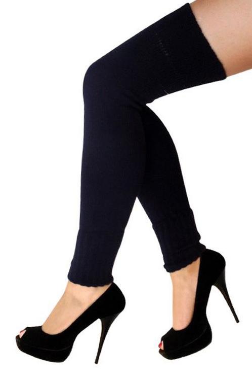 Beenwarmers Extra Lang Zwart Gebreid One size Yoga Sokken Ri, Kleding | Dames, Carnavalskleding en Feestkleding, Nieuw, Carnaval
