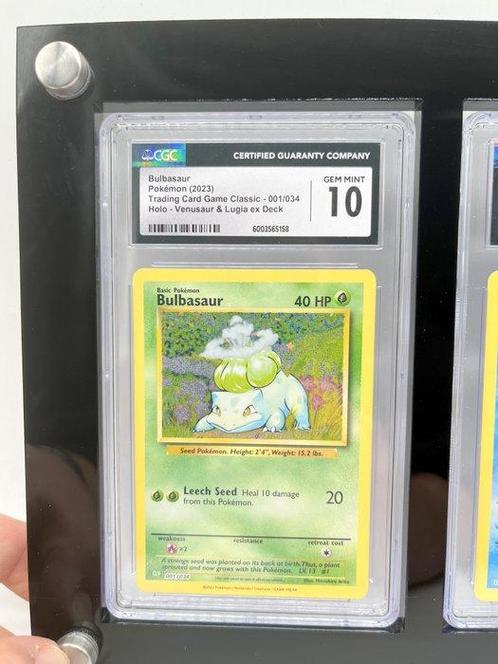 The Pokémon Company - 3 Graded card - Bulbasaur Holo &, Hobby en Vrije tijd, Verzamelkaartspellen | Pokémon