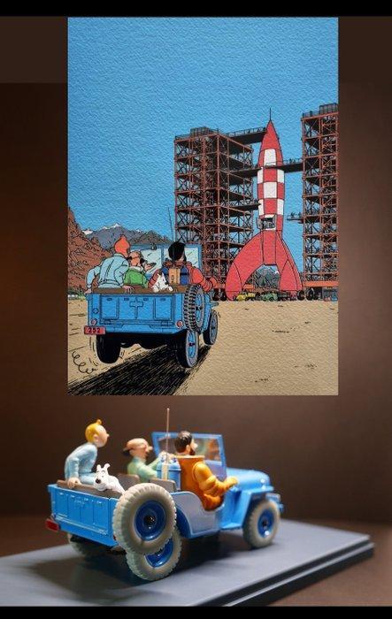 Tintin - 1 - Album : Objectif Lune : La Jeep Bleue  -, Boeken, Strips | Comics