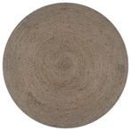 vidaXL Vloerkleed handgemaakt rond 150 cm jute grijs, Verzenden, Nieuw, Grijs