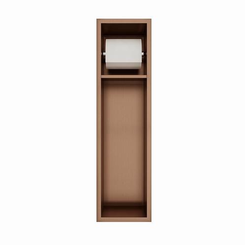 Inbouw toiletrolhouder-closetborstel houder copper zonder, Doe-het-zelf en Verbouw, Sanitair, Verzenden
