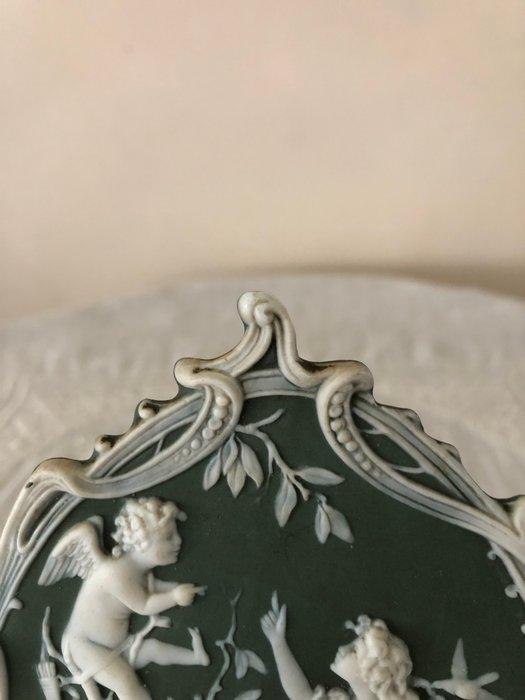 Schäfer und Vater - Plaque - Porselein, Antiek en Kunst, Antiek | Glas en Kristal