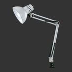 LED Klemlamp - Trion Tajin - E27 Fitting - Glans Wit -, Ophalen of Verzenden, Nieuw, Metaal