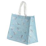 Boodschappentas Gerecycled lichtblauw met Zeemeeuwen - 39x32, Ophalen of Verzenden, Nieuw, Blauw