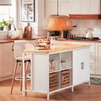 Keukeneiland met Opbergruimte – 170×89×60 cm, MDF en Hout, Huis en Inrichting, Keuken | Keukenelementen, Verzenden, Nieuw