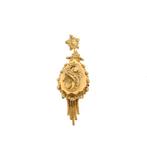 Antiek gouden hanger van een mutsenbel, Ophalen of Verzenden, Gebruikt, Goud, Overige merken