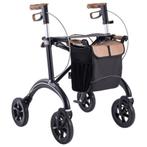 Saljol Carbon lichtgewicht rollator - Zwart, Regular, Diversen, Rollators, Ophalen of Verzenden, Nieuw