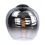 Highlight | Glazen lampenkap 22 cm | Semi smoked glas, Zwart, Rond, Nieuw, Ophalen of Verzenden
