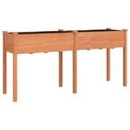 Plantenbak Vurenhout 161cm Bruin | Retourdeal | 40% Korting, Tuin en Terras, Bloembakken en Plantenbakken, 100 cm of meer, Nieuw