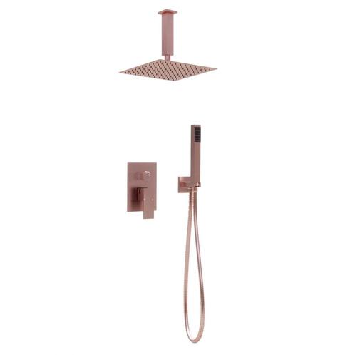 Vierkant Inbouw regendouche met plafond arm 25cm douchekop, Doe-het-zelf en Verbouw, Sanitair, Verzenden