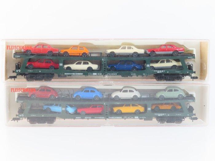 Fleischmann H0 - 5285 - Modeltrein goederenwagon (2) - 2x, Hobby en Vrije tijd, Modeltreinen | H0