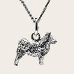 Zilveren Zweedse lappenhond ketting hanger - klein, Ophalen of Verzenden, Nieuw