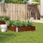 vidaXL Plantenbak 100x100 cm massief grenenhout bruin, Verzenden, Nieuw, Hout