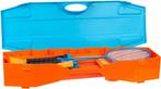 Get &amp; Go Badminton Set - Met Koffer - Blauw/Oranje - 295, Sport en Fitness, Badminton, Ophalen of Verzenden, Zo goed als nieuw