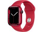 Apple Watch Series 7 (41mm) Rood (Rood), Verzenden, Zo goed als nieuw