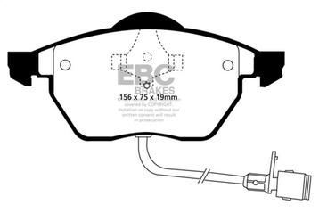 EBC 91-94 Audi 100 Quattro 2.8 (ATE) Redstuff Front Brake beschikbaar voor biedingen