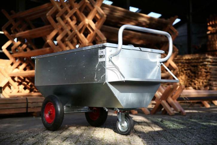 Voerwagen met supplementendrager, Brokkenkar, Voerkar, Voer, Dieren en Toebehoren, Stalling en Weidegang, 4 paarden of pony's of meer
