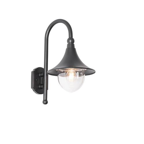 Klassieke buiten wandlamp zwart IP44 - Daphne, Tuin en Terras, Buitenverlichting, Nieuw, Minder dan 50 watt