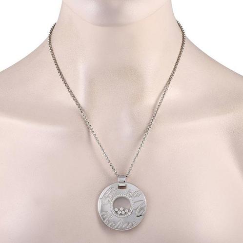 Chopard - Halsketting - 18 karaat Witgoud, Happy Diamonds, Sieraden, Tassen en Uiterlijk, Kettingen