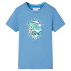vidaXL Kindershirt 104 middelblauw, Verzenden, Nieuw