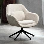 *WOONWINKEL* Draaibare Fauteuil Beige Stof, Huis en Inrichting, Fauteuils, Verzenden, Nieuw, Stof