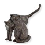 A BRONZE SCULPTURE OF 2 CATS (Beeldjes - Decoratie), Verzenden