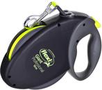 Flexi Giant Tape Hondenriem - Zwart Geel - L - 10 meter -, Ophalen of Verzenden, Nieuw