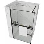 REA Inkortbaar handdoekrek met planchet - 120 cm - mat zw..., Ophalen of Verzenden, Nieuw