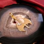 Gouden hanger van een labrys (tijdloos sieraad), Ophalen of Verzenden, Gebruikt, Goud, Overige merken