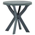 vidaXL Bistrotafel Ø70 cm kunststof groen, Tuin en Terras, Verzenden, Nieuw, Kunststof