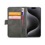PU Lederen Hoesje voor iPhone 15 Pro Zwart, Telecommunicatie, Mobiele telefoons | Toebehoren en Onderdelen, Nieuw, Bescherming