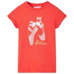 vidaXL Kindershirt 128 rood, Verzenden, Nieuw