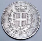Italië, Savoye Carlo Alberto. 5 Lire 1837 Genova (Zonder