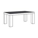Eettafel-L Alphen Oranje Teakhout - eettafel, Huis en Inrichting, Nieuw, Overige materialen