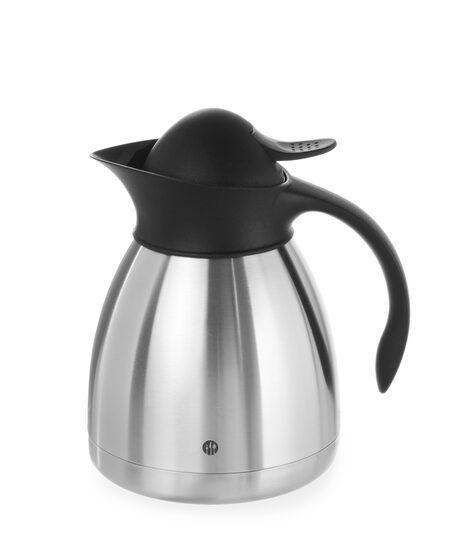 Thermoskan - 1 liter - RVS - Zwart - Dubbelwandig - Hendi -, Zakelijke goederen, Horeca | Overige, Verzenden