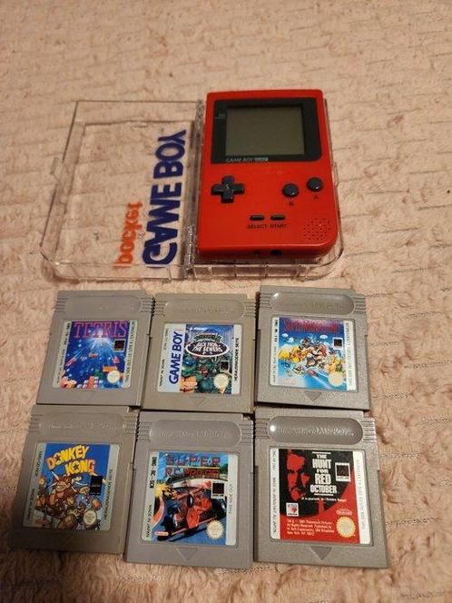 Nintendo - Gameboy Pocket - Game Boy Pocket + 6 Games -, Spelcomputers en Games, Spelcomputers | Overige Accessoires